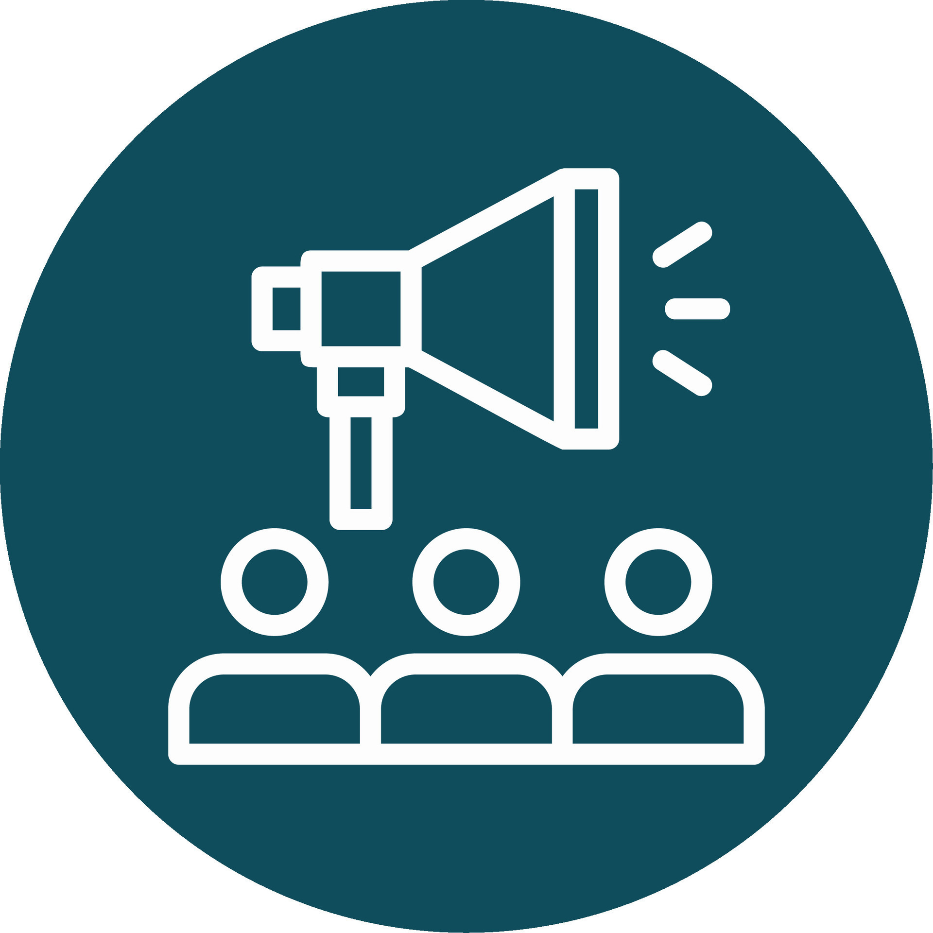 employee engagement outline circle icon vector